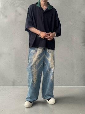 「TAAKK（ターク）のアイテム」を使った、hirotakaさん（メンズ・173cm）の夏コーディネート