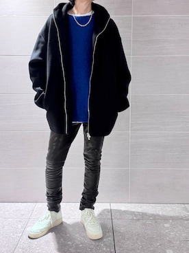 「ISAMU KATAYAMA BACKLASH（イサムカタヤマバックラッシュ）のアイテム」を使った、hirotakaさん（メンズ・173cm）の冬コーディネート