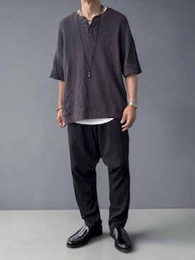 「antiqua（アンティカ）のアイテム」を使った、hirotakaさん（メンズ・173cm）の秋コーディネート