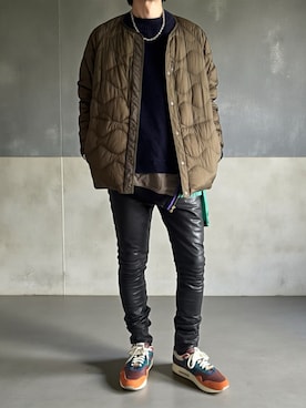 「kolor（カラー）のアイテム」を使った、hirotakaさん（メンズ・173cm）の冬コーディネート