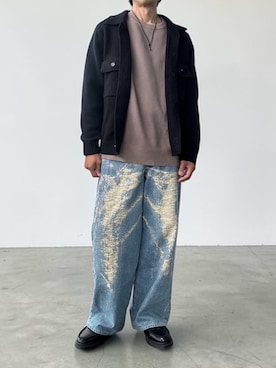 「TAAKK（ターク）のアイテム（パンツ）」を使った、hirotakaさん（メンズ・173cm）の春コーディネート