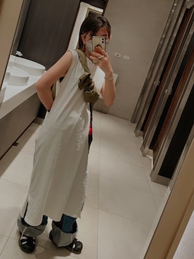 「Right-on（ライトオン）のアイテム（ジャンパースカート）」を使った、 NAさん（レディース・150cm）の夏コーディネート