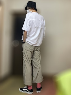 「s'yte（サイト）のアイテム（帽子）」を使った、yukihiroさん（メンズ・180cm）の夏コーディネート