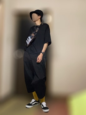 「s'yte（サイト）のアイテム（帽子）」を使った、yukihiroさん（メンズ・180cm）の夏コーディネート