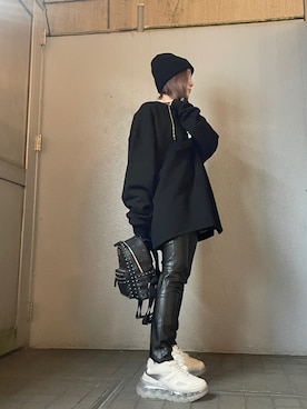 「MCM（エムシーエム）のアイテム」を使った、IZUHARA MAYUさん（レディース・155cm）の冬コーディネート