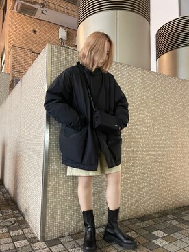 「L.H.P（エルエイチピー）のアイテム（ジャケット/アウター）」を使った、IZUHARA MAYUさん（レディース・155cm）の秋コーディネート