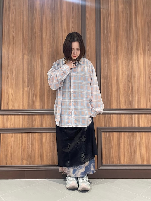 WHITELAND チェックシャツ WHITELAND/ホワイトランド/CHIFFON CHECK SHIRT | L.H.P