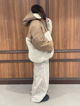 「アイテム（パンツ）」を使った、IZUHARA MAYUさん（レディース・155cm）の秋コーディネート