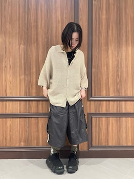 「アイテム（トップス）」を使った、IZUHARA MAYUさん（レディース・155cm）の夏コーディネート