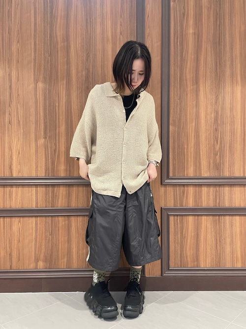 ブラウス シャツ WHITELAND/ホワイトランド/KNIT SS SHIRT レディース メンズ WHITELAND/ホワイトランド/KNIT S/S SHIRT（シャツ/ブラウス