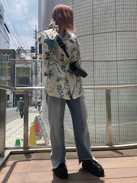 「L.H.P（エルエイチピー）のアイテム（トップス）」を使った、IZUHARA MAYUさん（レディース・155cm）の春コーディネート