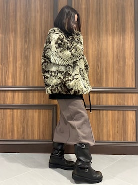 「アイテム（その他アウター）」を使った、IZUHARA MAYUさん（レディース・155cm）の秋コーディネート