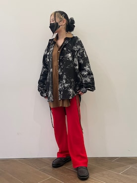 「L.H.P（エルエイチピー）のアイテム（トップス）」を使った、IZUHARA MAYUさん（レディース・155cm）の夏コーディネート