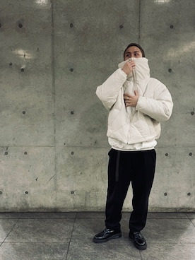 「RIN（リン）のアイテム（パンツ）」を使った、ryugoさん（メンズ・169cm）の冬コーディネート