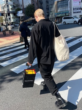 「RIN（リン）のアイテム（パンツ）」を使った、ryugoさん（メンズ・169cm）の冬コーディネート