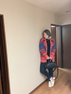「ディーゼル」｜「アイテム（その他）」を使った、kazuさん（レディース・170cm）の冬コーディネート