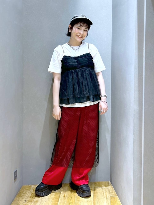 MESH LAYERED SKIRT メッシュ レイヤード スカート HeRIN.CYE | Layered skirt (スカート(ロング) ) |SHEL'TTER