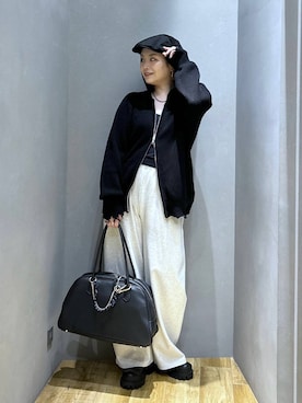 「アイテム（ハンチング/ベレー帽）」を使った、マキ（JEANASiS）さん（レディース・165cm・30代）の秋コーディネート