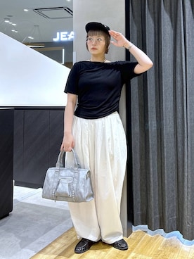 「JEANASIS（ジーナシス）のアイテム（バッグ）」を使った、マキ（JEANASiS）さん（レディース・165cm）の春コーディネート