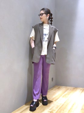 「マキの服」｜マキ（JEANASiS）さん（レディース・165cm）の夏コーディネート