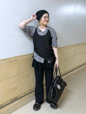 「JEANASIS（ジーナシス）のアイテム（スニーカー）」を使った、マキ（JEANASiS）さん（レディース・165cm）の春コーディネート