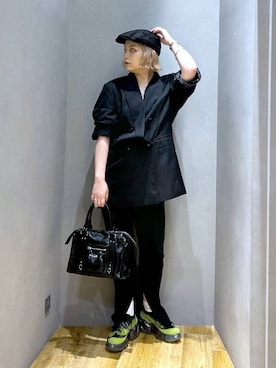 「アイテム（ハンチング/ベレー帽）」を使った、マキ（JEANASiS）さん（レディース・165cm・30代）の秋コーディネート