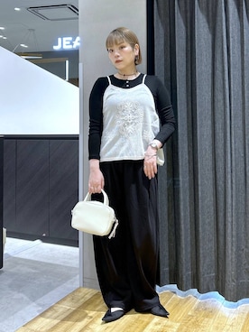 「eL（エル）のアイテム」を使った、マキ（JEANASiS）さん（レディース・165cm）の春コーディネート