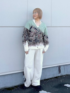 「アイテム（スウェットパンツ）」を使った、マキ（JEANASiS）さん（レディース・165cm・30代）の秋コーディネート