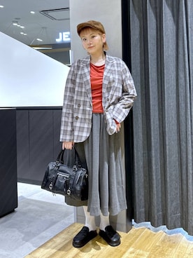 「eL（エル）のアイテム」を使った、マキ（JEANASiS）さん（レディース・165cm）の春コーディネート