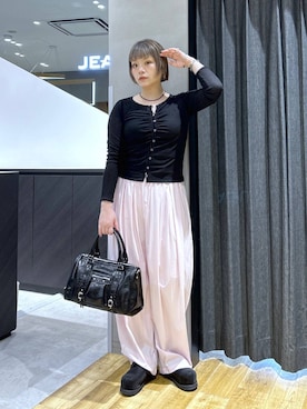 「JEANASIS（ジーナシス）のアイテム（バッグ）」を使った、マキ（JEANASiS）さん（レディース・165cm）の春コーディネート