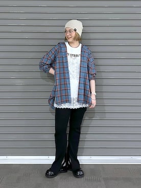 「アイテム（その他トップス）」を使った、マキ（JEANASiS）さん（レディース・165cm・30代）の夏コーディネート