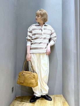 「eL（エル）のアイテム（パンツ）」を使った、マキ（JEANASiS）さん（レディース・165cm）の冬コーディネート