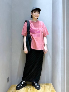 「アイテム（帽子）」を使った、マキ（JEANASiS）さん（レディース・165cm・30代）の春コーディネート
