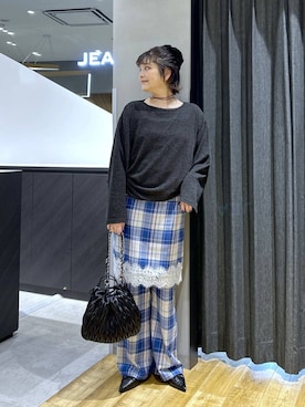「eL（エル）のアイテム」を使った、マキ（JEANASiS）さん（レディース・165cm）の秋コーディネート