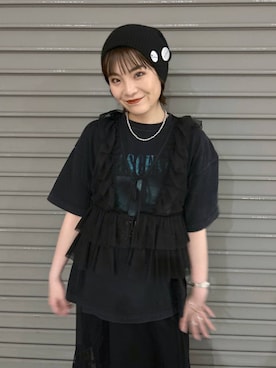 「アイテム（ベスト）」を使った、マキ（JEANASiS）さん（レディース・165cm・30代）の春コーディネート