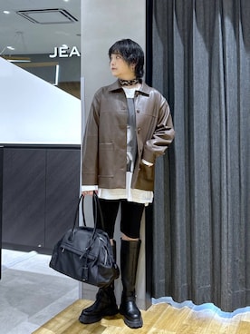 「eL（エル）のアイテム」を使った、マキ（JEANASiS）さん（レディース・165cm）の秋コーディネート