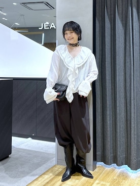 「eL（エル）のアイテム」を使った、マキ（JEANASiS）さん（レディース・165cm）の秋コーディネート