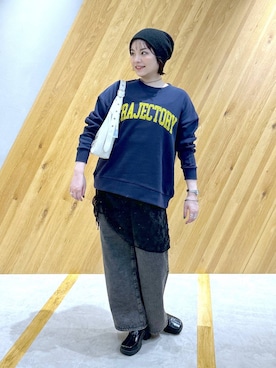 「アイテム（スウェット）」を使った、マキ（JEANASiS）さん（レディース・165cm・20代）の秋コーディネート