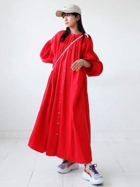 「antiqua」｜「アイテム（ワンピース/ドレス）」を使った、antiquaさん（レディース・165cm）の秋コーディネート