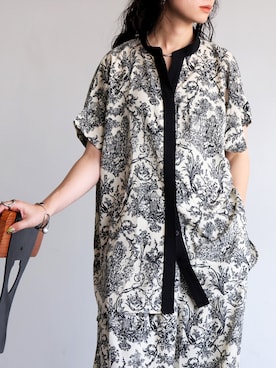 「トワルドジュイ」｜「アイテム（トップス）」を使った、antiquaさん（レディース・154cm）の夏コーディネート