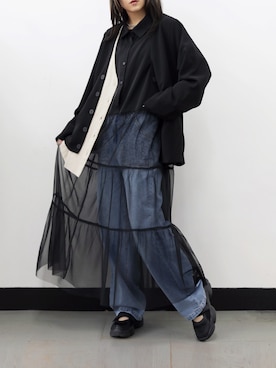 「チュール」｜antiquaさん（レディース・153cm）の春コーディネート