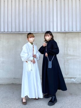 「antiqua」｜「アイテム（ワンピース/ドレス）」を使った、antiquaさん（レディース・151cm）の春コーディネート