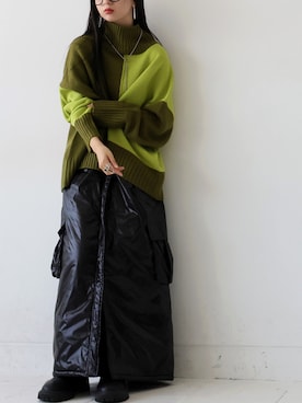 「antiqua（アンティカ）のアイテム」を使った、antiquaさん（レディース・154cm）の秋コーディネート