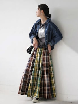 「モダン」｜antiquaさん（レディース・161cm）の秋コーディネート