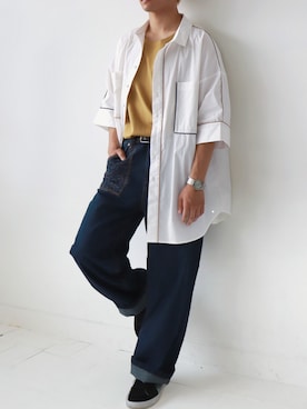 「antiqua（アンティカ）のアイテム」を使った、antiquaさん（メンズ・173cm）の秋コーディネート