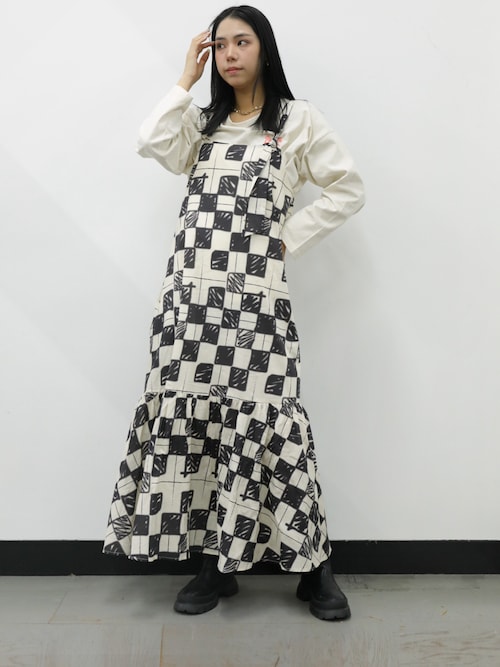 bent チェック柄キャミワンピース 成瀬愛里さん着用】チェック柄キャミワンピース