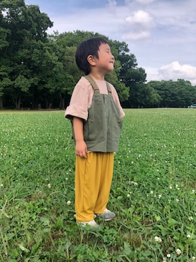 「アイテム（ベスト）」を使った、antiquaさん（キッズ・100cm）の夏コーディネート