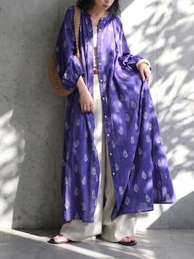 「antiqua（アンティカ）のアイテム」を使った、antiquaさん（レディース・154cm）の夏コーディネート