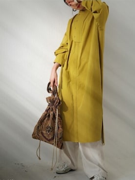 「アイテム（トートバッグ、その他）」を使った、antiquaさん（レディース・154cm）の夏コーディネート