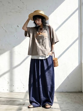 「antiqua」｜antiquaさん（レディース・154cm）の夏コーディネート